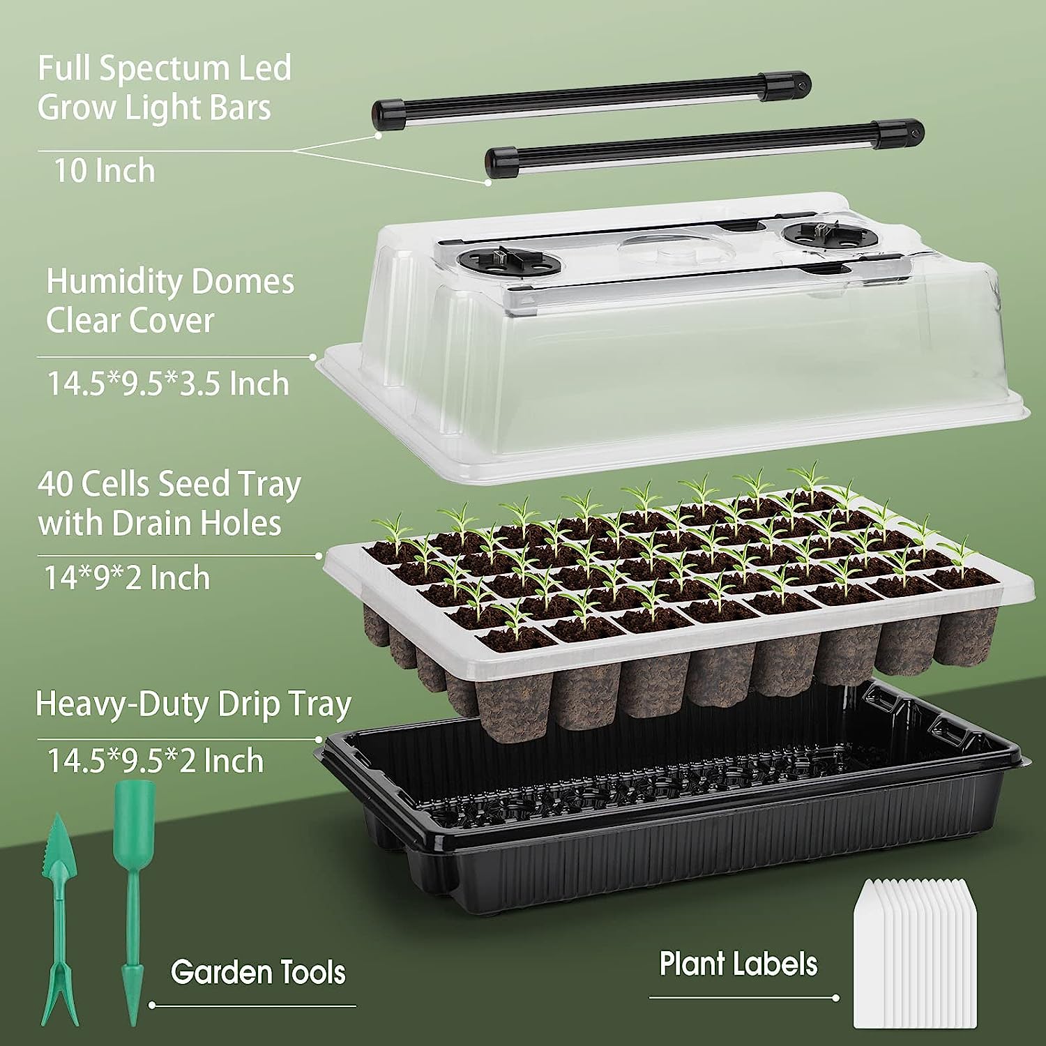 【Best 】1 Set, Seed Starter Tra - Humidity Dome Kit 评论和价格