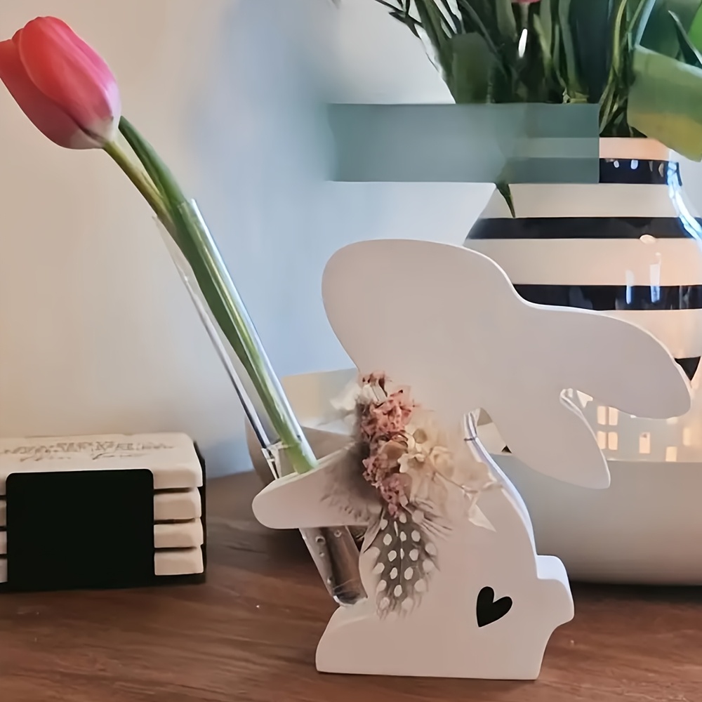4pcs/set Easter Bunny Silicone - Propagation Station Vase 评论和价格