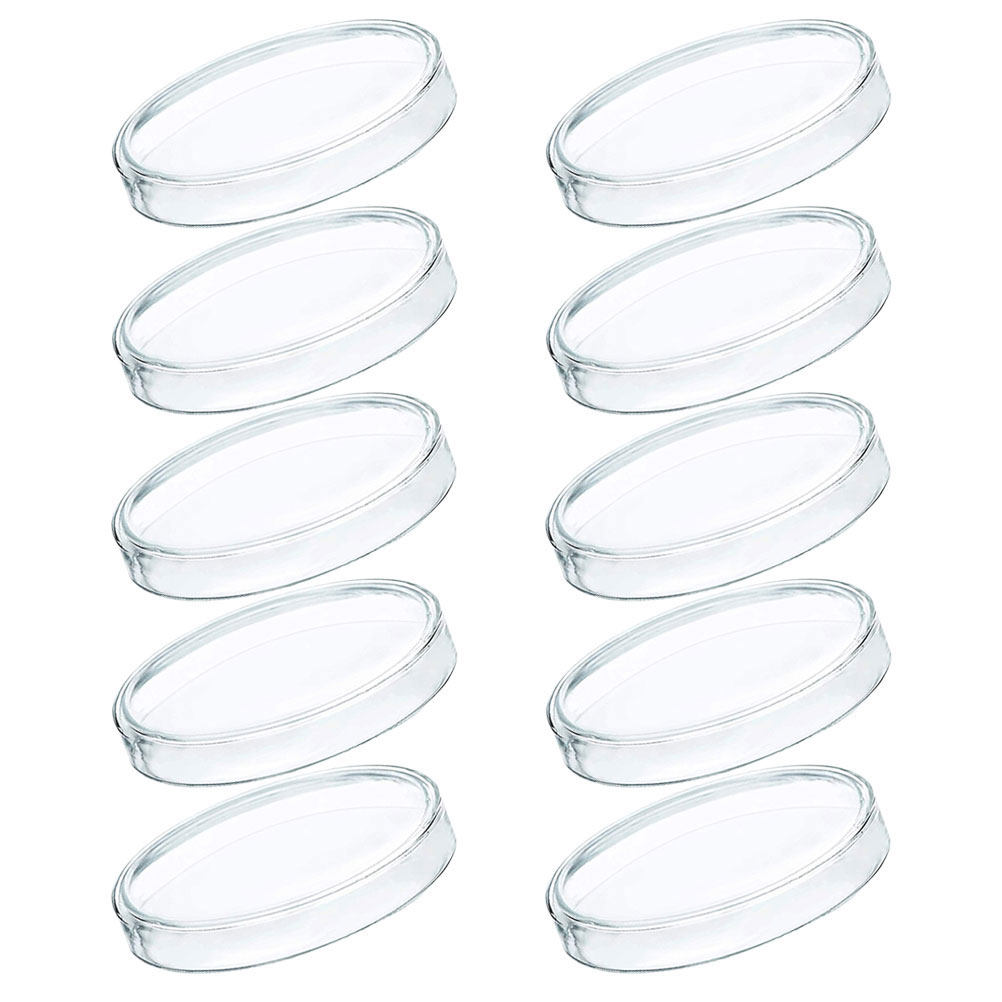 10Pcs Plastic Petri Dishes Tra - Agar Tissue Culture 评论和价格
