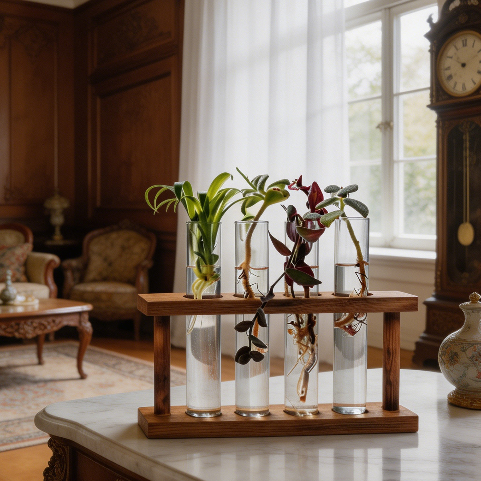 Wooden Plant Propagation Stati - Propagation Station Vase 评论和价格